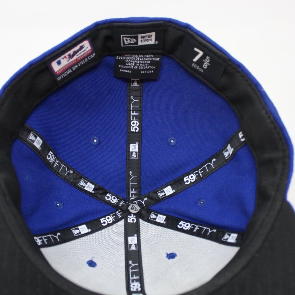 Toronto Blue‎ Jays Hat NWT Fitted 7 5/8 Blue New Era 59FIFTY On-Field MLB Cap - Picture 8 of 13